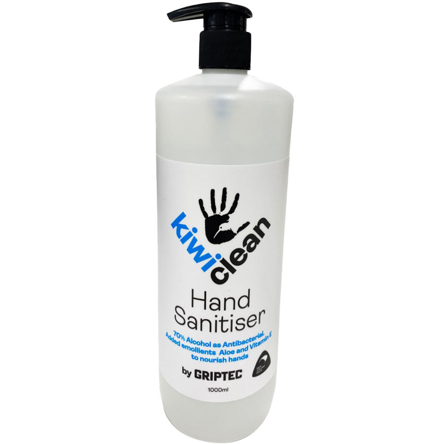 kiwi clean instant moisturising hand sanitiser 1 litre